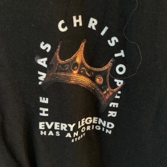 The Notorious B.I.G.  BAND     "he was christopher" mens tee - Picture 3 of 4